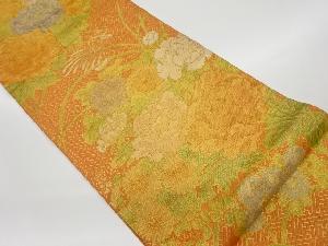 リサイクル　佐賀錦花々模様織出し袋帯